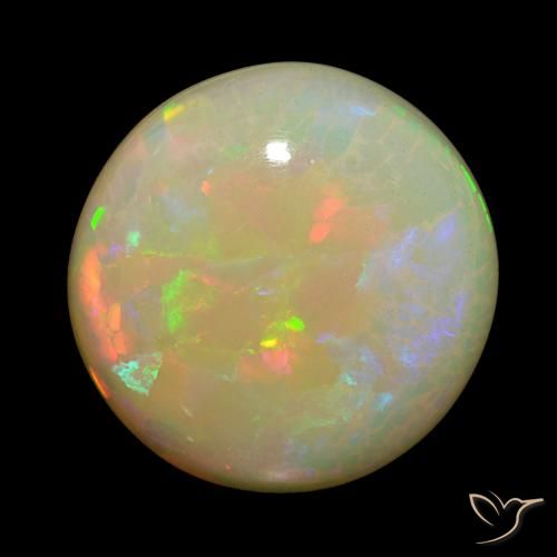 26.71ct Multicolor Opal, Round, Opaque