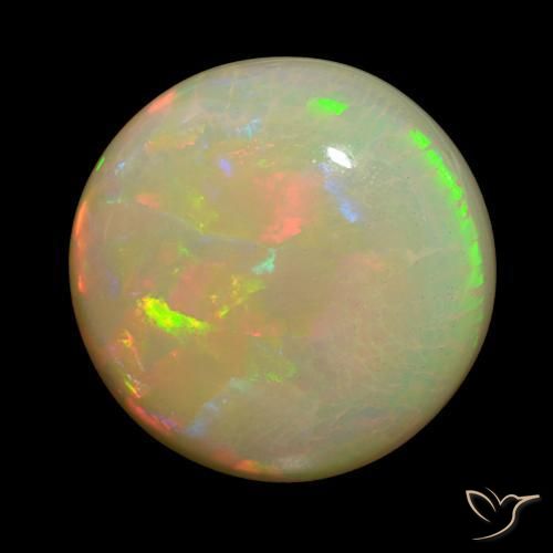 26.71 ct Multicolor Opal Stone, Natural Opal in Round Cabochon Shape for Sale