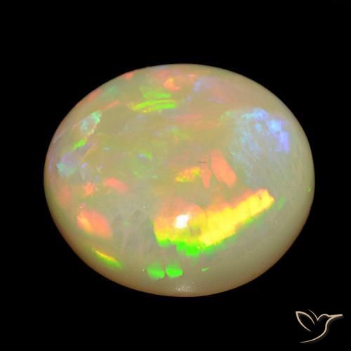 Opal Gemstone in 22.5 mm Size for Sale, Opal Stone in Multicolor Color