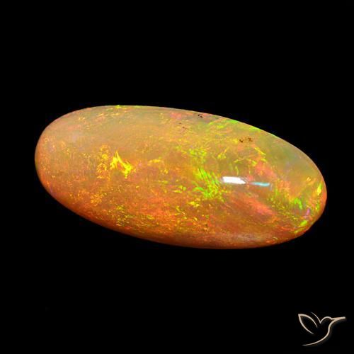 13.59 ct Multicolor Opal Stone, Natural Opal in Oval Cabochon Shape for Sale
