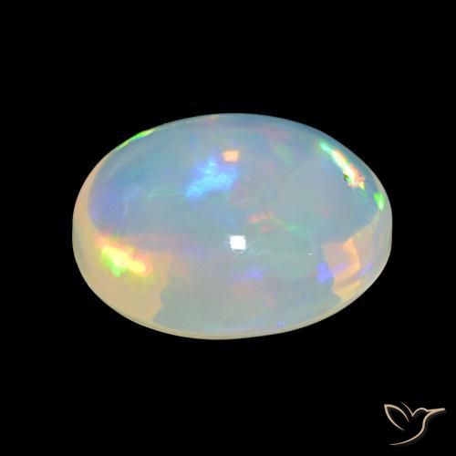 Opal Gemstone in 13 x 11 mm (calibrated) Size for Sale, Opal Stone in Multicolor Color
