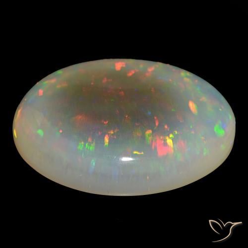 Opal Gemstone in 39.8 x 33.9 mm Size for Sale, Opal Stone in Multicolor Color