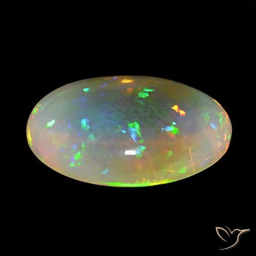 Opal Gemstone in 25.9 x 18.6 mm Size for Sale, Opal Stone in Multicolor Color