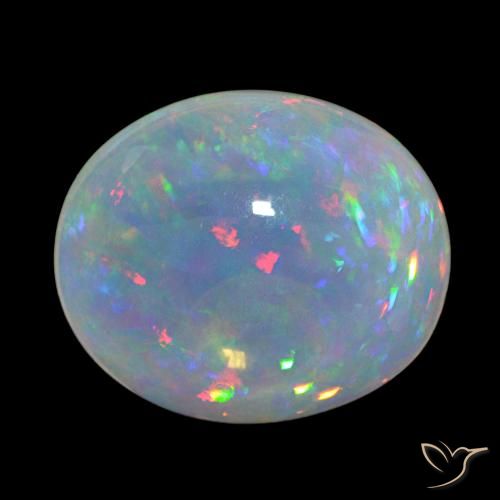 20.54ct Multicolor Opal, Oval, Transparent