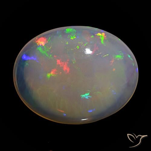 15.82ct Multicolor Opal, Oval, Transparent