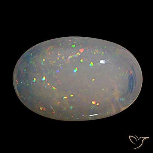 21.09ct Multicolor Opal, Oval, Transparent