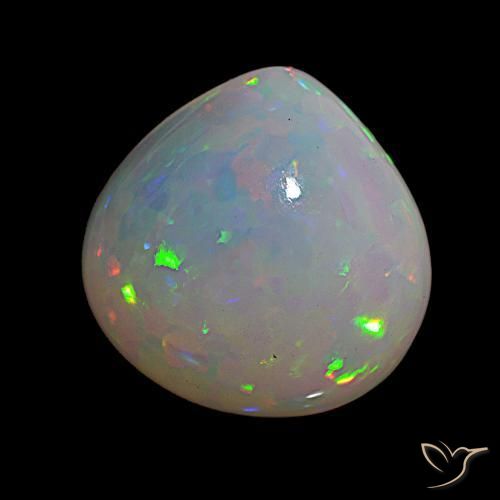 14.76 ct Multicolor Opal Stone, Natural Opal in Pear Cabochon Shape for Sale