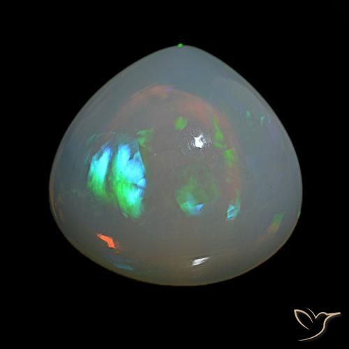 15.40ct Multicolor Opal, Pear Shape, Transparent
