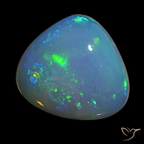 12.50 ct Multicolor Opal Stone, Natural Opal in Pear Cabochon Shape for Sale