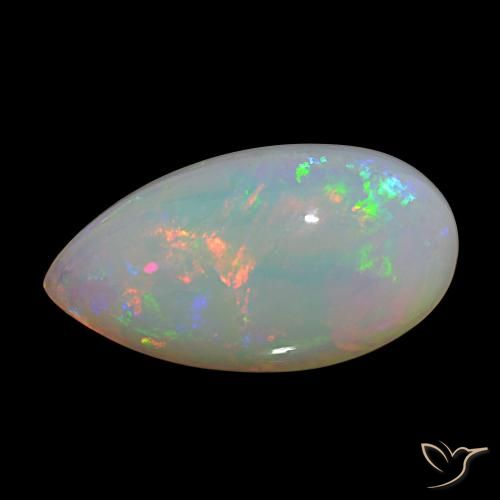 20.25ct Multicolor Opal, Pear Shape, Opaque