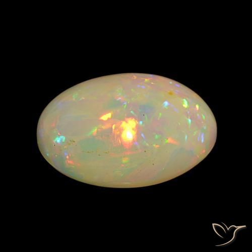 Opal Gemstone in 18.8 x 15.7 mm Size for Sale, Opal Stone in Multicolor Color