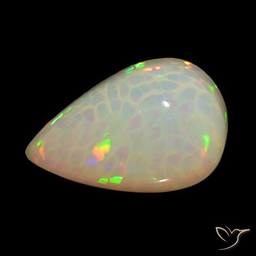 18.06ct Multicolor Opal, Pear Shape, Opaque