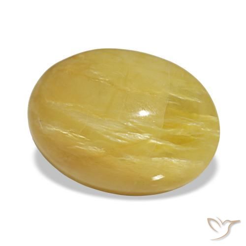 4.36 ct Golden Opal Stone, Natural Opal in Oval Cabochon Shape for Sale