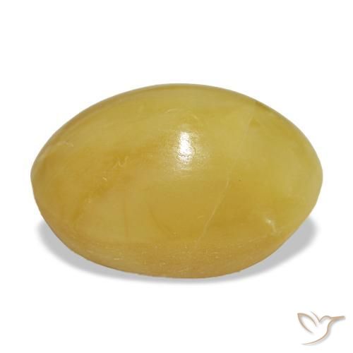 Opal Gemstone in 12.3 x 9 mm Size for Sale, Opal Stone in Bright Gold Color