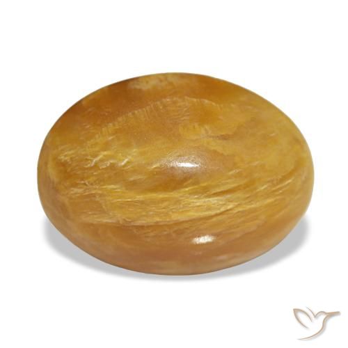2.93 ct Golden Opal Gemstone, Opal Gem in Oval Cabochon Shape for Sale.