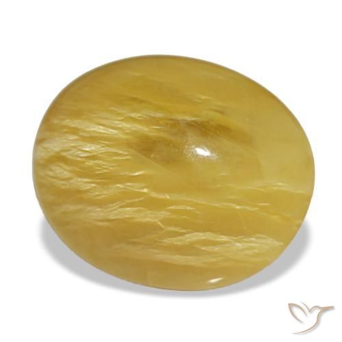 10.02 ct Golden Opal Stone, Natural Opal in Oval Cabochon Shape for Sale