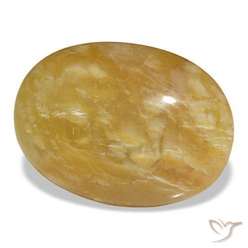 19.78 ct Golden Opal Stone, Natural Opal in Oval Cabochon Shape for Sale