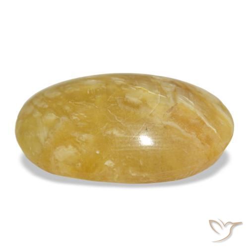 Opal Gemstone in 23.7 x 17.3 mm Size for Sale, Opal Stone in Golden-Orange Color