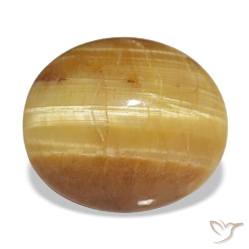 7.16 ct Golden Opal Gemstone, Opal Gem in Oval Cabochon Shape for Sale.