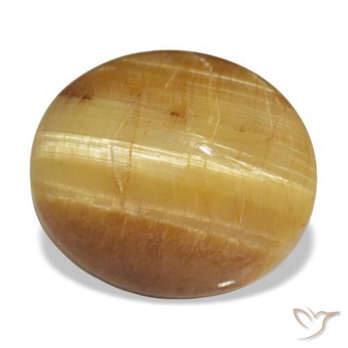 7.16 ct Golden Opal Stone, Natural Opal in Oval Cabochon Shape for Sale