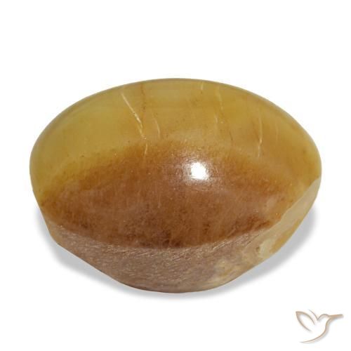 Opal Gemstone in 13.4 x 11.5 mm Size for Sale, Opal Stone in Golden-Brown Color