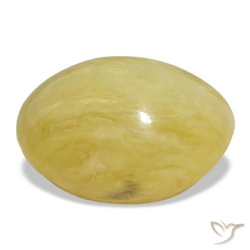 Opal Gemstone in 19.8 x 16 mm Size for Sale, Opal Stone in Bright Gold Color