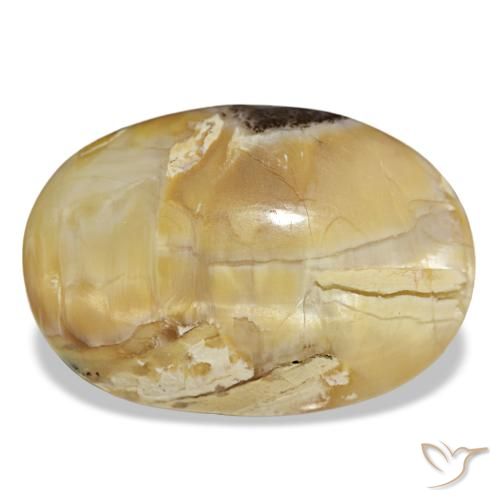 31.48 ct Golden Opal Gemstone, Opal Gem in Oval Cabochon Shape for Sale.