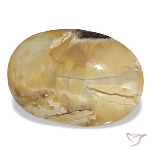 31.48 ct Golden Opal Stone, Natural Opal in Oval Cabochon Shape for Sale