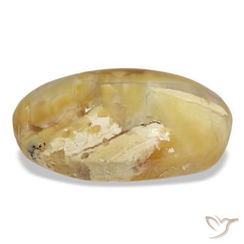 Opal Gemstone in 27.1 x 18.7 mm Size for Sale, Opal Stone in Golden-Orange Color
