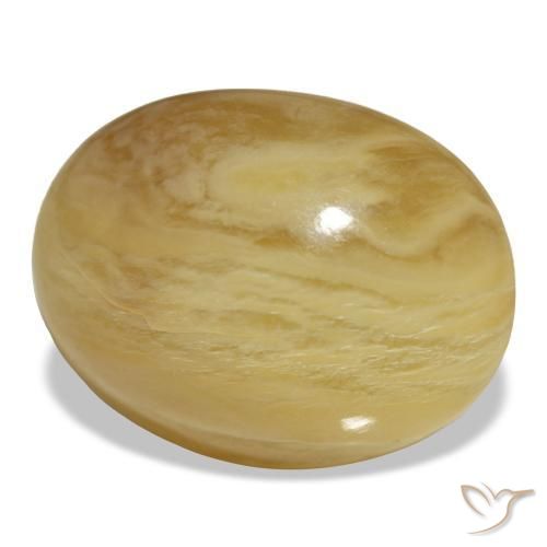 20.55 ct Golden Opal Stone, Natural Opal in Oval Cabochon Shape for Sale