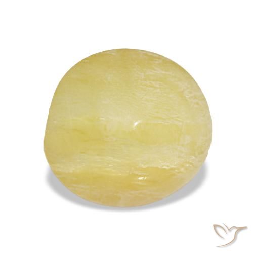 1.78 ct Yellow Opal Gemstone, Opal Gem in Oval Cabochon Shape for Sale.