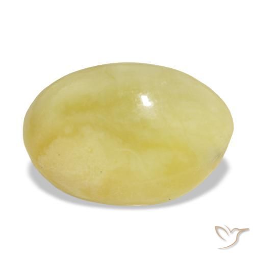 Opal Gemstone in 13.7 x 9.1 mm Size for Sale, Opal Stone in Pale Yellow Color