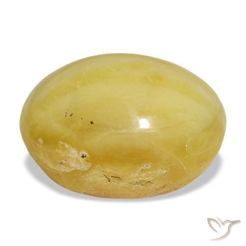 Opal Gemstone in 14.8 x 11.9 mm Size for Sale, Opal Stone in Pale Yellow Color