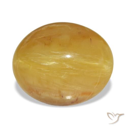 5.89 ct Golden Opal Gemstone, Opal Gem in Oval Cabochon Shape for Sale.