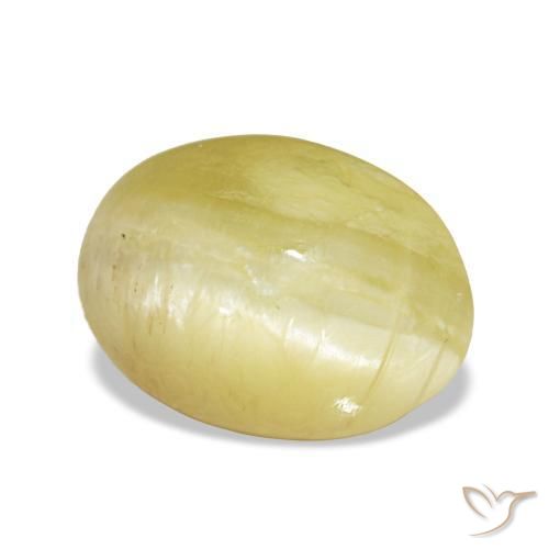 2.24 ct Yellow Opal Stone, Natural Opal in Oval Cabochon Shape for Sale