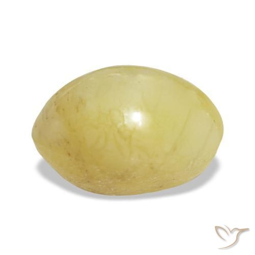 Opal Gemstone in 9.6 x 7.1 mm Size for Sale, Opal Stone in Mellow Yellow Color