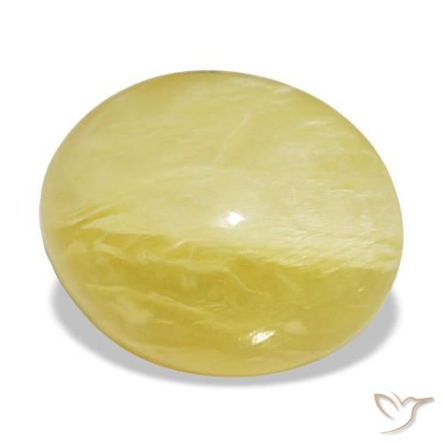 11.49 ct Yellow Opal Stone, Natural Opal in Oval Cabochon Shape for Sale
