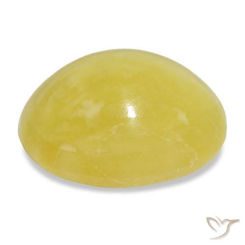 Opal Gemstone in 17.4 x 14.4 mm Size for Sale, Opal Stone in Light Yellow Color