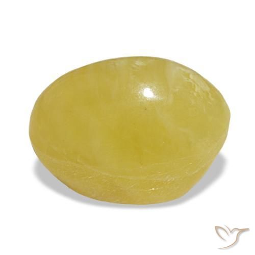 Opal Gemstone in 11.3 x 7.4 mm Size for Sale, Opal Stone in Medium Light-Yellow Color