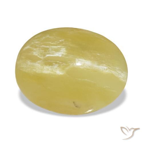2.65 ct Yellow Opal Stone, Natural Opal in Oval Cabochon Shape for Sale