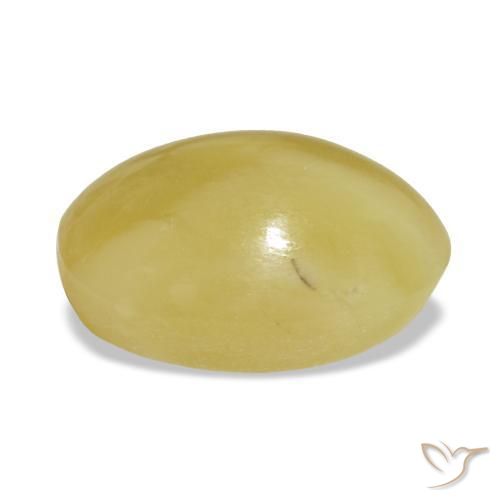Opal Gemstone in 11 x 8.5 mm Size for Sale, Opal Stone in Light Yellow Color