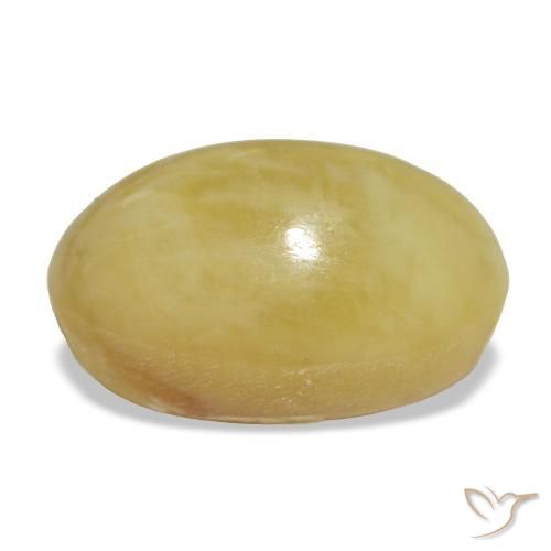 Opal Gemstone in 12.6 x 8.7 mm Size for Sale, Opal Stone in Goldenrod Yellow Color