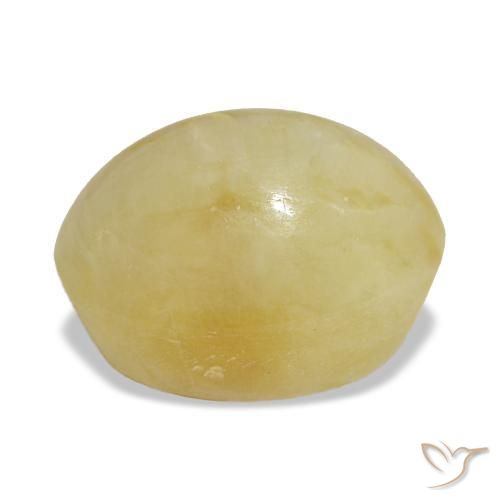 Opal Gemstone in 10.7 x 8.5 mm Size for Sale, Opal Stone in Light Yellow Color