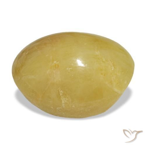 Opal Gemstone in 12.9 x 10.7 mm Size for Sale, Opal Stone in Light Yellow Color