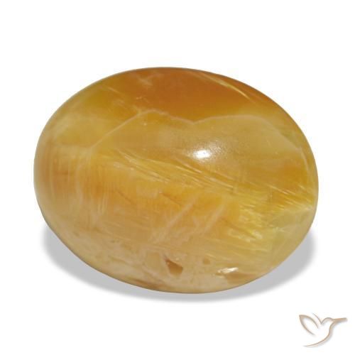 2.97 ct Golden Opal Stone, Natural Opal in Oval Cabochon Shape for Sale