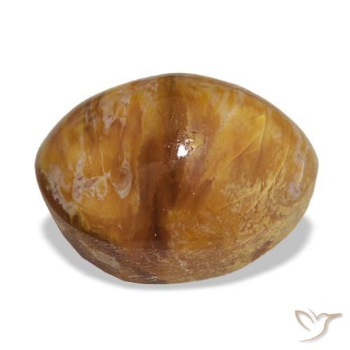Opal Gemstone in 12.2 x 10.6 mm Size for Sale, Opal Stone in Peanut Brown Color