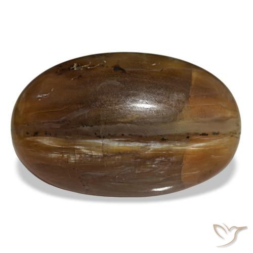 26.12 ct Brown Opal Gemstone, Opal Gem in Oval Cabochon Shape for Sale.