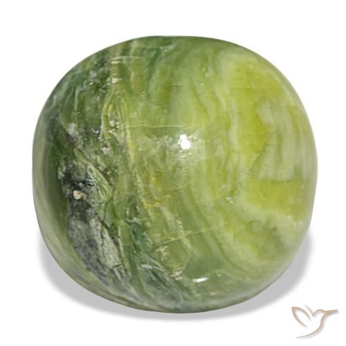 16.79 ct Green Opal Gemstone, Opal Gem in Cushion Cabochon Shape for Sale.