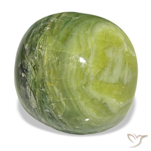 16.79 ct Green Opal Stone, Natural Opal in Cushion Cabochon Shape for Sale
