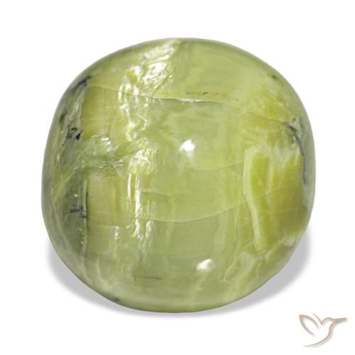 10.64 ct Green Opal Gemstone, Opal Gem in Cushion Cabochon Shape for Sale.